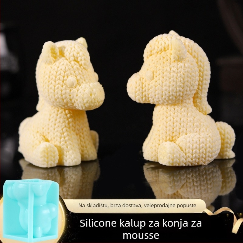 Ruyi silikonska forma za tortu, crtani ponij oblik za deserte, kalup za pečenje (kalup za tortu • silikon • crtani ponij oblik • primjene: komercijalno, obitelj, poučavanje)