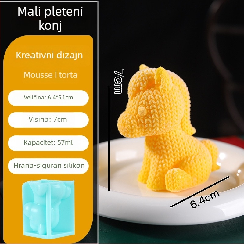 Ruyi silikonska forma za tortu, crtani ponij oblik za deserte, kalup za pečenje (kalup za tortu • silikon • crtani ponij oblik • primjene: komercijalno, obitelj, poučavanje)