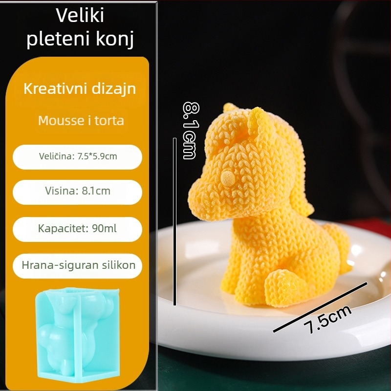 Ruyi silikonska forma za tortu, crtani ponij oblik za deserte, kalup za pečenje (kalup za tortu • silikon • crtani ponij oblik • primjene: komercijalno, obitelj, poučavanje)