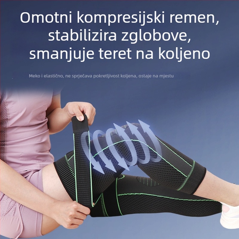 Fengshen pleteni kompresijski štitnici za koljena za muškarce i žene — pamuk, univerzalni, za košarku i nogomet (Brand: Fengshen; Materijal: Pamuk; Primjenjive osobe: Univerzalno; Sportovi: Košarka, Nogomet; Kategorija: Zaštita koljena)