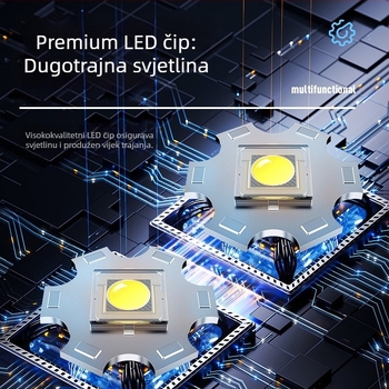 LED ručna svjetiljka F608, 3.7V, CE certificirano