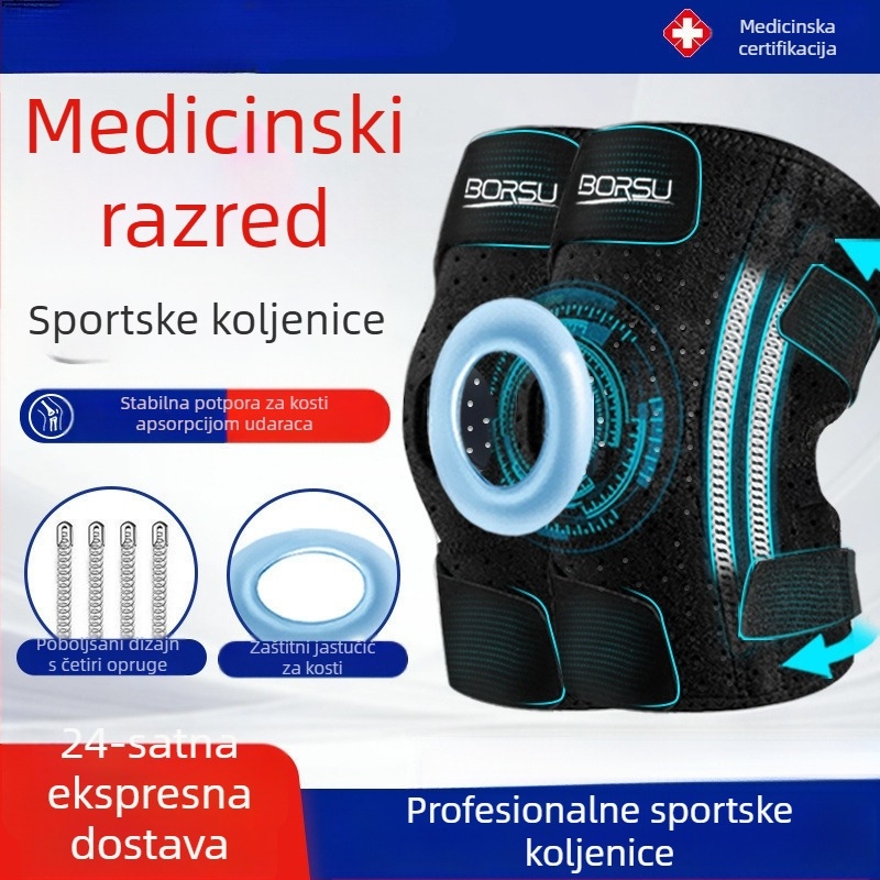BORSU profesionalni sportski štitnici za koljena za zaštitu meniska, pogodni za košarku i trčanje, unisex