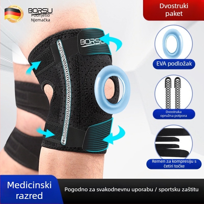 BORSU profesionalni sportski štitnici za koljena za zaštitu meniska, pogodni za košarku i trčanje, unisex