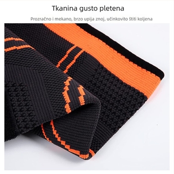 Tanki pleteni elastični koljeni štitnici s prozračnom kompresijom za biciklizam i košarku