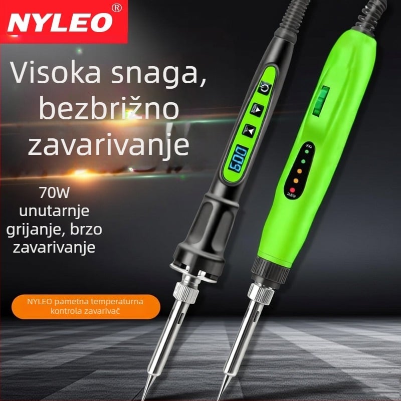 Električna lemilica 70W, podesiva temperatura, digitalni zaslon, unutarnje grijanje, 220V