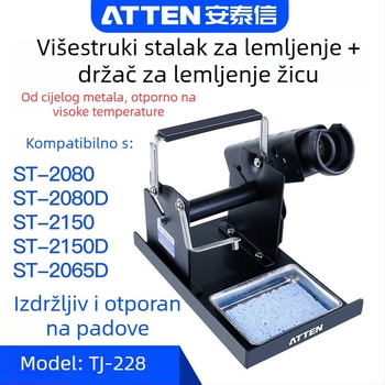 Držač za lemilo TJ-228/229 – metalni držač otporan na visoke temperature za lemljenje i cínov kabelski stalak