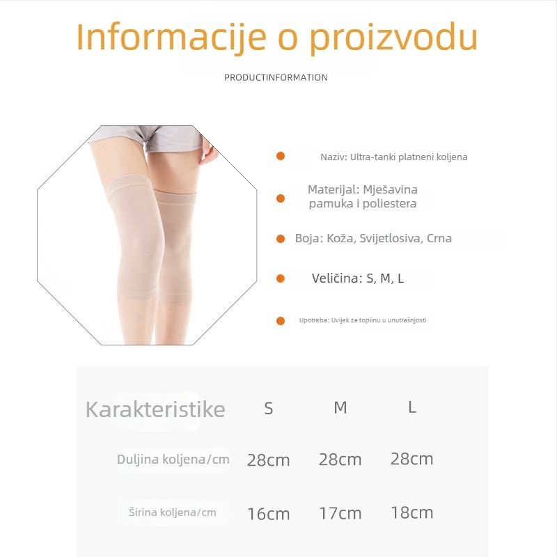 Zaštita koljena od pamuka za odrasle, košarka