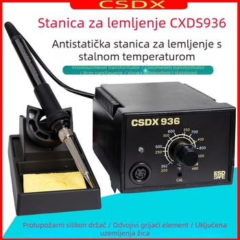 Stanica za lemljenje s termostatom, set alata s podesivom temperaturom i 70W električnom lemilicom za kućnu upotrebu