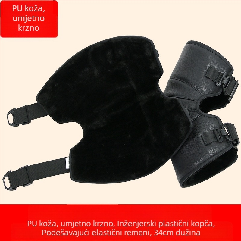 Zimske zaštitne koljena za motocikl i električni bicikl, vanjska odjeća, debeli i topli (Marka: Other; Kategorija isporuke: Spot goods; Dobna skupina: Odrasli; Sezona: Zima 2024)