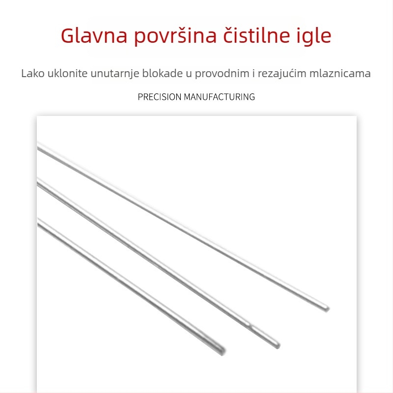 Set pribora za zavarivanje i rezanje: mlaznice, cutting needles, plamenik, pištolj i needle file u kutiji od aluminija i nehrđajućeg čelika
