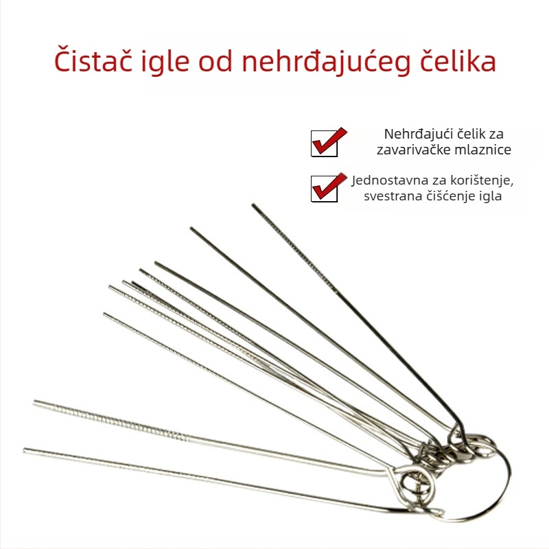 Set pribora za zavarivanje i rezanje: mlaznice, cutting needles, plamenik, pištolj i needle file u kutiji od aluminija i nehrđajućeg čelika