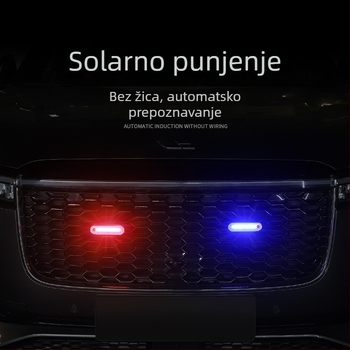 Solarno upozoravajuće svjetlo s bljeskanjem, vodootporno, bežično, 3W, 5V, 2A, dekorativno svjetlo za električna vozila