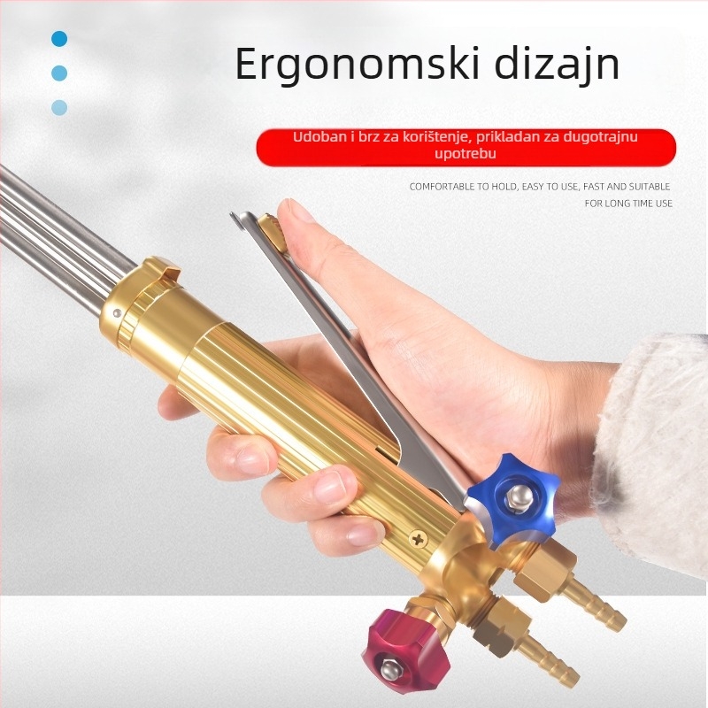 Gasački plamenik za rezanje G02-200, izobaričan, trostruki cijev, nehrđajući čelik