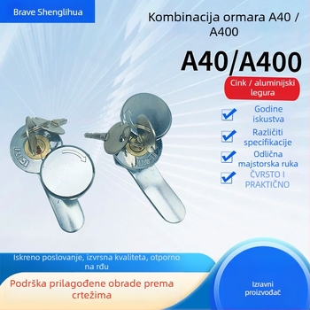 Mortise brava za električne kutije za distribuciju – legura cinka, modeli A40/A400; za kutije za distribuciju, brojila i ormariće; moderni minimalistički stil; prilagodba dostupna