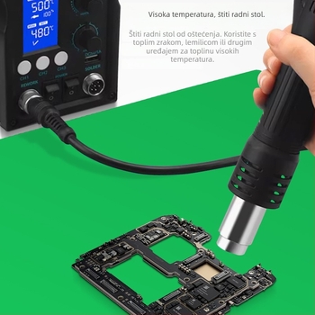 Garton JSD-706 Visokotemperaturna silikonska radna podloga za popravak mobitela i PCB-a, 5 mm debljina, mekan materijal