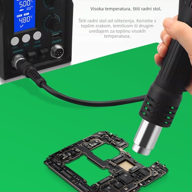 Garton JSD-706 Visokotemperaturna silikonska radna podloga za popravak mobitela i PCB-a, 5 mm debljina, mekan materijal