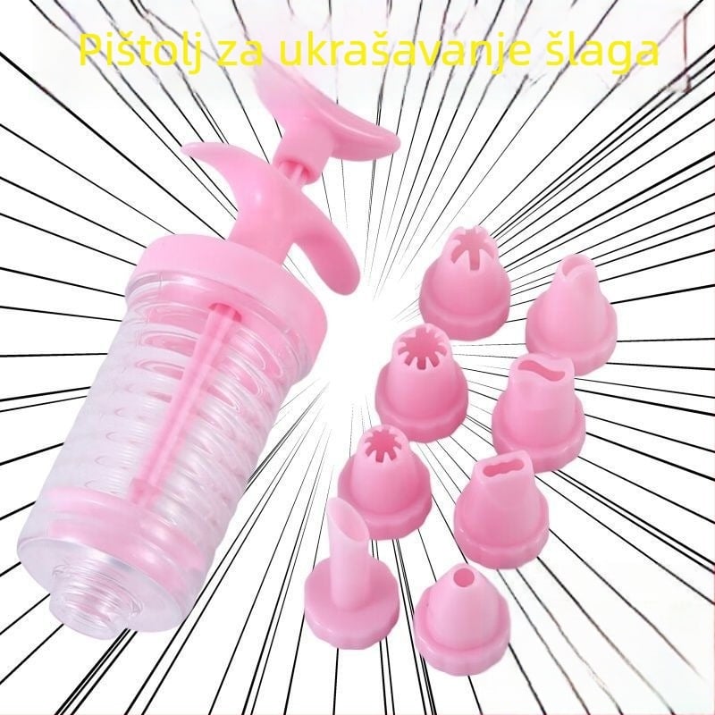 Dekorativni pištolj s nastavkom i vrećom za ukrase – Unique, moderni jednostavan stil, izdanje 2023