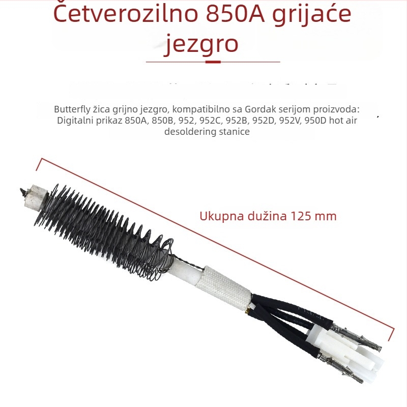 Grijno jezgro za Gaudi pištolj za toplinski zrak – serija 850B/952, leptirasto četverovodno grijno cijev