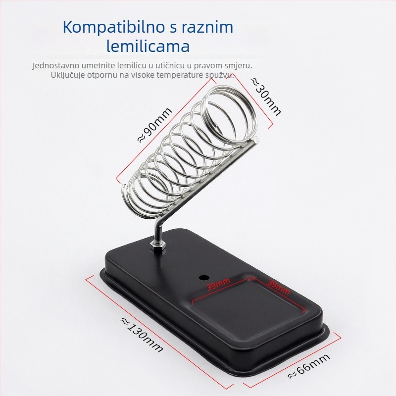 Držač za lemilicu tipa A, potpuno metalni, otporan na visoke temperature, višenamjenski držač za cínovu žicu
