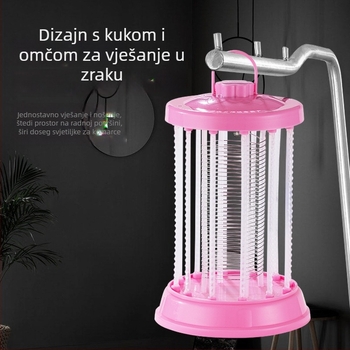 LED električna lampa za uništavanje komaraca s zaštitnom rešetkom, fizička zamka za komarce, za područja 21–30 m²