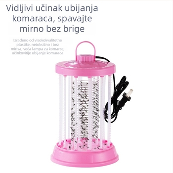 LED električna lampa za uništavanje komaraca s zaštitnom rešetkom, fizička zamka za komarce, za područja 21–30 m²