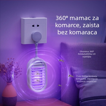 Pametna električna lampa za ubijanje komaraca i muha za kućnu i restoran upotrebu, 10V, 1W, električni šok
