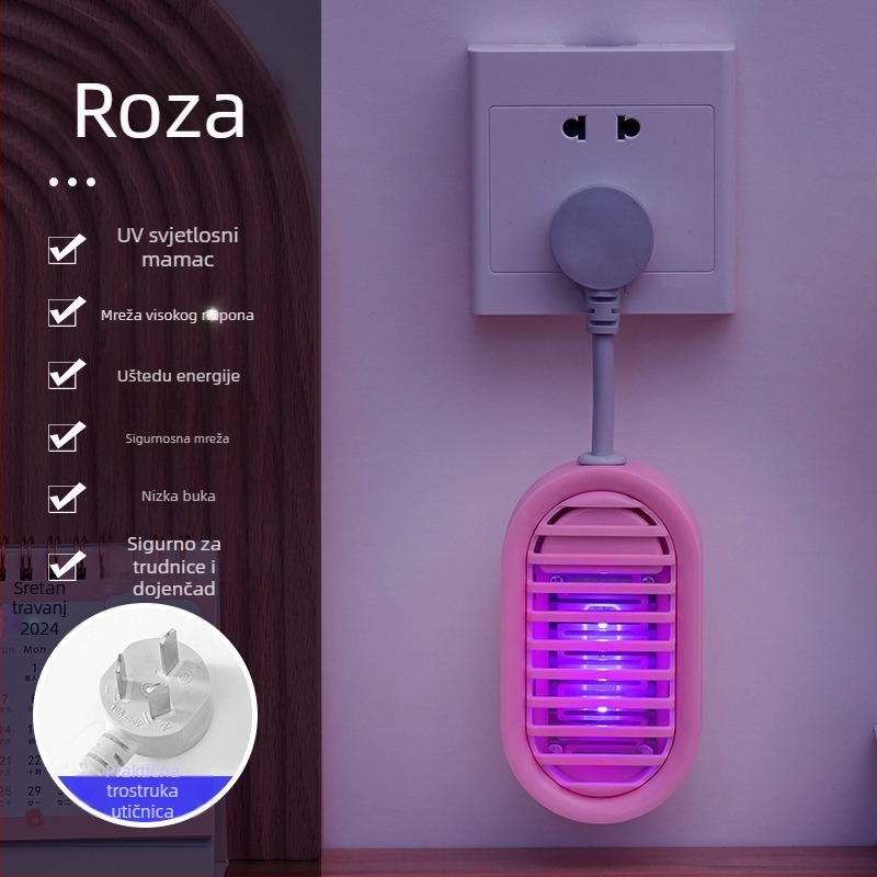 Pametna električna lampa za ubijanje komaraca i muha za kućnu i restoran upotrebu, 10V, 1W, električni šok