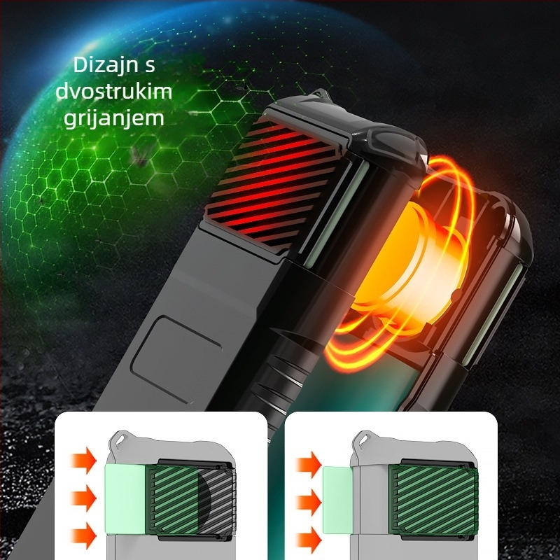 Prijenosni vanjski uređaj za odbijanje komaraca sa zagrijavajućom električnom spiralom, USB punjenje, pokrivenost 3–9 m², LED svjetlo za nužne situacije