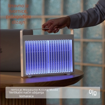 LED lampica za ubijanje komaraca, ugrađena baterija 3000–4000mAh, USB punjenje, aluminijska mreža, pokrivenost do 10㎡