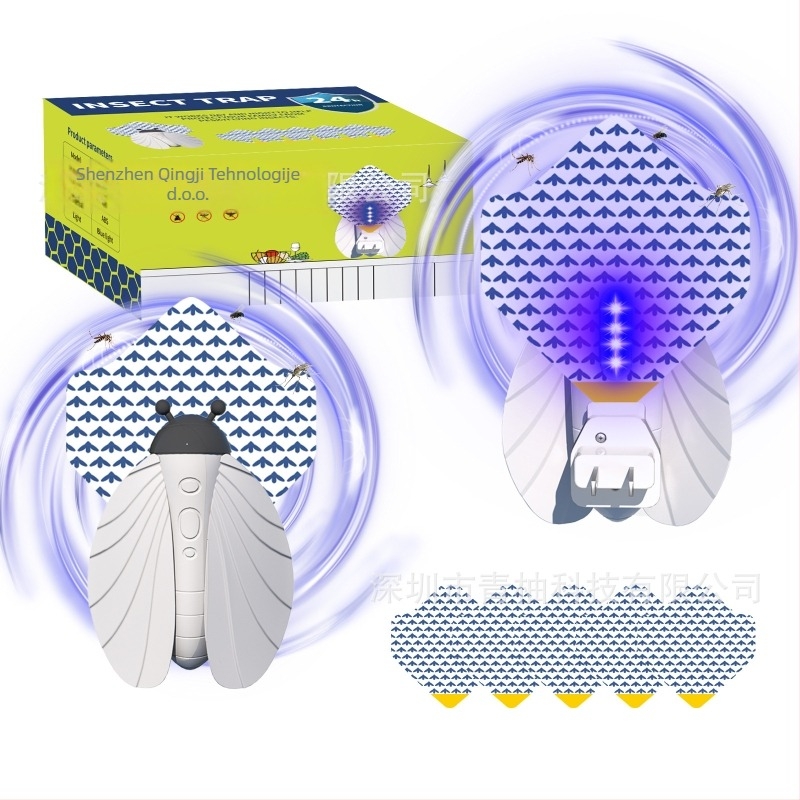 LED ubojica komaraca s ljepilnom zamkom, priključna verzija, za prostorije 21–30 m², kućište od PP, 0,23 kg