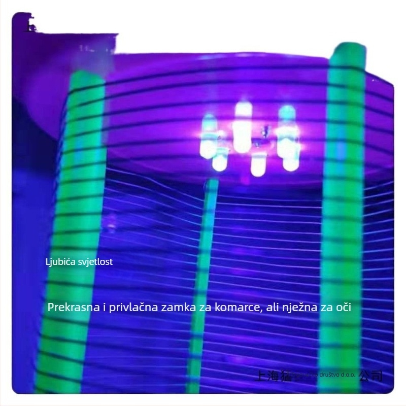 Električna lampa za komarce s LED, pokriće do 10 m², ručni električni šok za uništavanje komaraca, bez ugrađene baterije