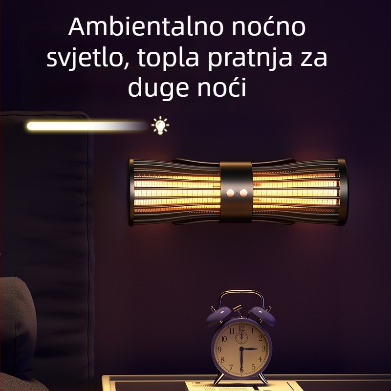 Lampica za ubijanje komaraca električnim šokom, s ugrađenom baterijom 1800mAh, LED svjetlom, za unutarnju i vanjsku upotrebu, domet 11–20 m², punjenje 1–3 h