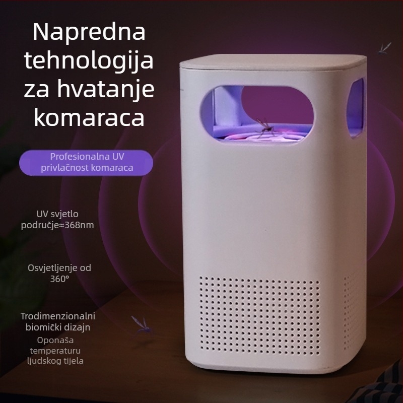 Fotokatalizatorska lampa za komarce | LED svjetlo | sustav usisavanja | pogodno za površine do 10 m² | PP kućište
