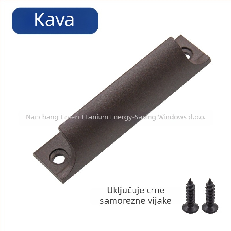 Kuka za vrata i prozore, aluminijska legura, XLS-01, završna obrada pečeni lak, Hinlanyashe