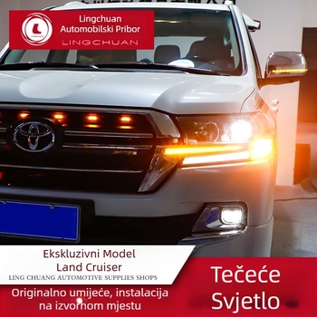 LED dnevna svjetla s uzastopnim pokazivačem za Toyota Land Cruiser LC200 (2016–2020) – retrofit komplet