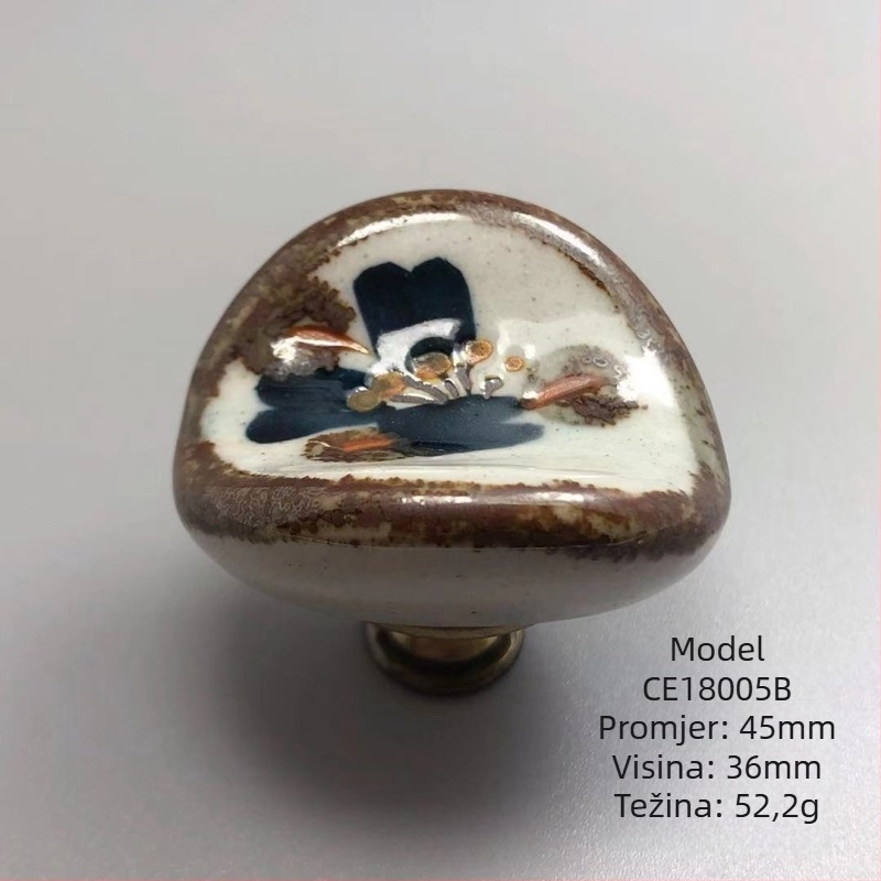 Keramička ručica za ormar i ladicu, CE18005, ARTIC, Novi kineski stil