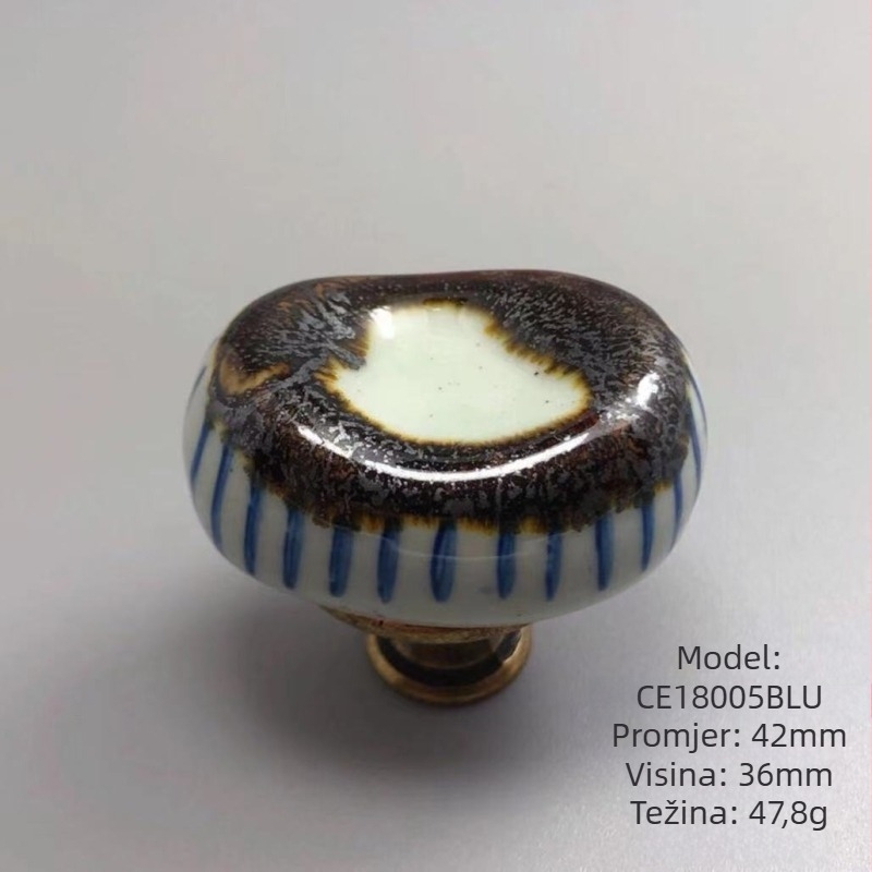 Keramička ručica za ormar i ladicu, CE18005, ARTIC, Novi kineski stil