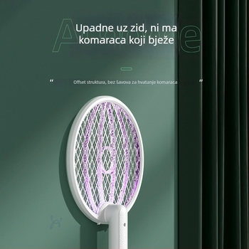 Električna uštipač za komarce – sklopiva četvero-u‑jedno lampica za ubijanje komaraca, ugrađena baterija, visokonaponska mreža, pokrivenost 11–20㎡, vrijeme punjenja 3–5 sati