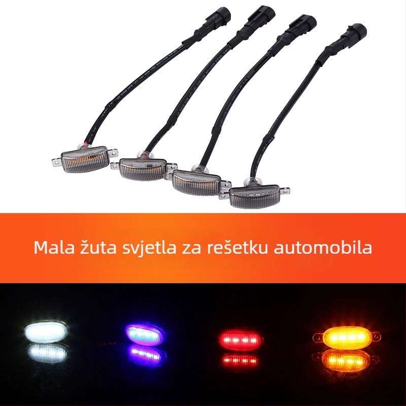 Dnevne LED svjetiljke za automobile i kamione, 12-24V, jednostavna ugradnja bez oštećenja, višebojne opcije, PC kućište