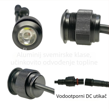 Univerzalne Eagle Eye LED dnevne svjetiljke, visoka svjetlost, vodootporne, visoke snage, žuto upozoravajuće svjetlo