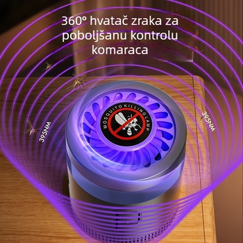 Lampa za hvatanje komaraca inhalacijom, pokrivenost 21–30 m², LED izvor svjetla, pasica s ventilatorom, kućište od PP, bez ugrađene baterije