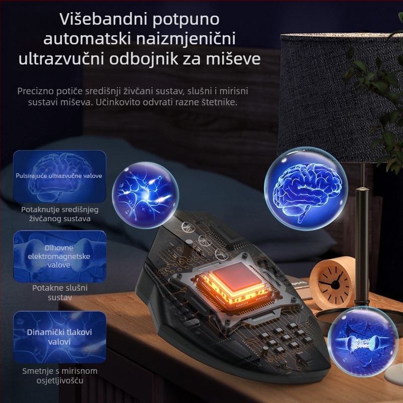 Domaći ultrazvučni odboj protiv štetnika s višefrekventnim ciklusom, visoka snaga, protiv komaraca, insekata i glodavaca