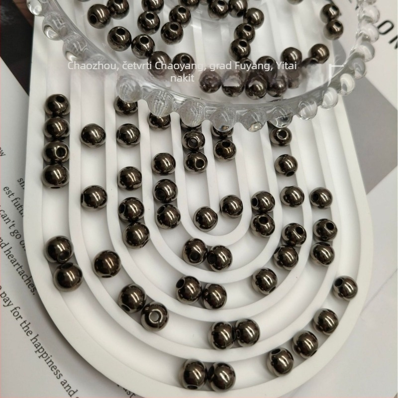 DIY dodaci — plastične/smolaste perle s elektroplatiranjem, Totem uzorak, prirodni stil, proljeće 2023