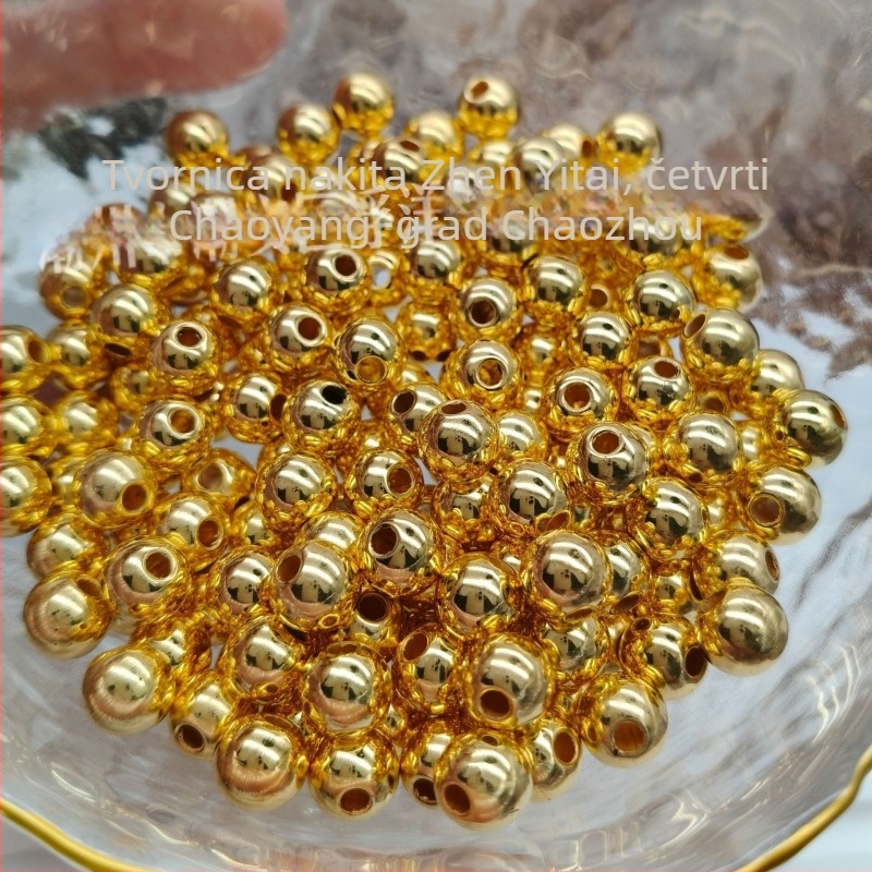 DIY dodaci — plastične/smolaste perle s elektroplatiranjem, Totem uzorak, prirodni stil, proljeće 2023