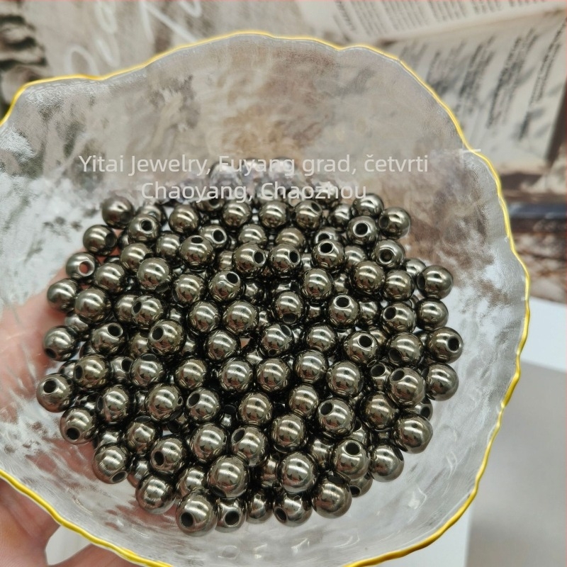 DIY dodaci — plastične/smolaste perle s elektroplatiranjem, Totem uzorak, prirodni stil, proljeće 2023