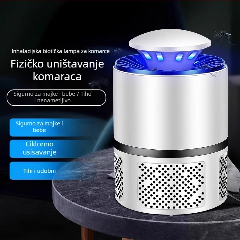 Unutarnja lampica za ubijanje komaraca s LED, način ubijanja inhalacijom, pokrivenost 21–30 m², bez ugrađene baterije