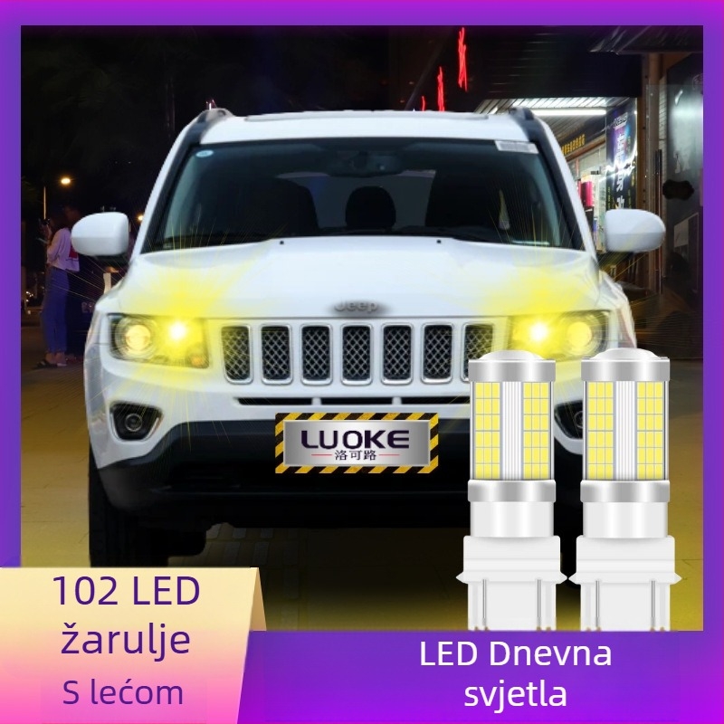 Univerzalno LED dnevno svjetlo za automobil, 1157/T20, kompatibilno s 1156 i 3157