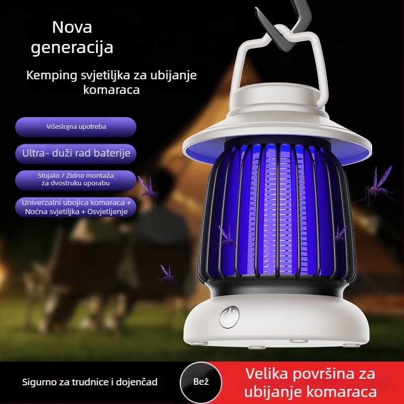 LED lampica za ubijanje komaraca, višenamjenska kamping svjetiljka za vanjsku upotrebu, model Yhc-003, Dages, 5V, 1.5W, prilagođavanje dostupno