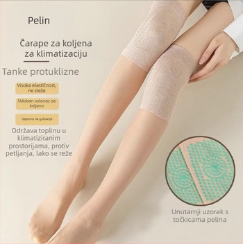 Šarene pamučne čarape do koljena, plus veličina, duge, otporne na petljanje, ultra tanke boje kože, seksi noge