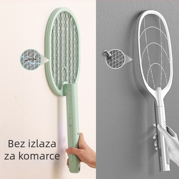 Sklopiva automatska električna palica za komarce i muhe s LED indikatorom, visok napon, USB za kućnu upotrebu